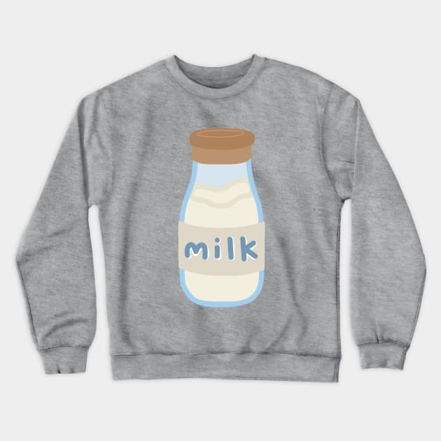 Cute Cartoon Milk Jar Bottle Crewneck Sweatshirt by Pikachomp